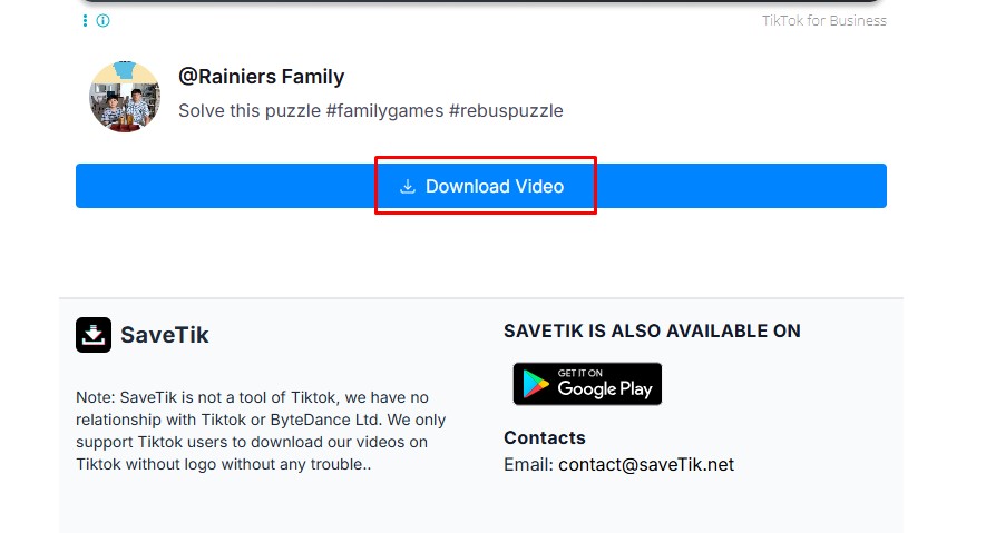Tiktok video download to iphone